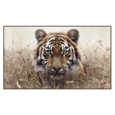 Schilderij tijger - MDF - 70x118 cm - Leen Bakker