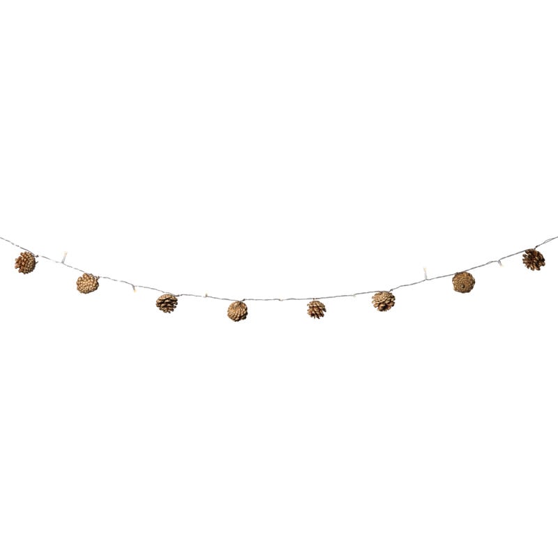 Lichtslinger dennenappels - bruin - 165 cm