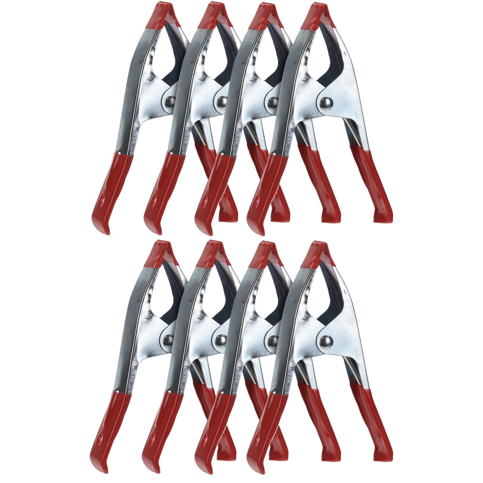 Hobby lijmklemmen/veerklemmen - 8x stuks - 15 cm - Hobby/klusbenodigdheden - Marktkraam klemmen -