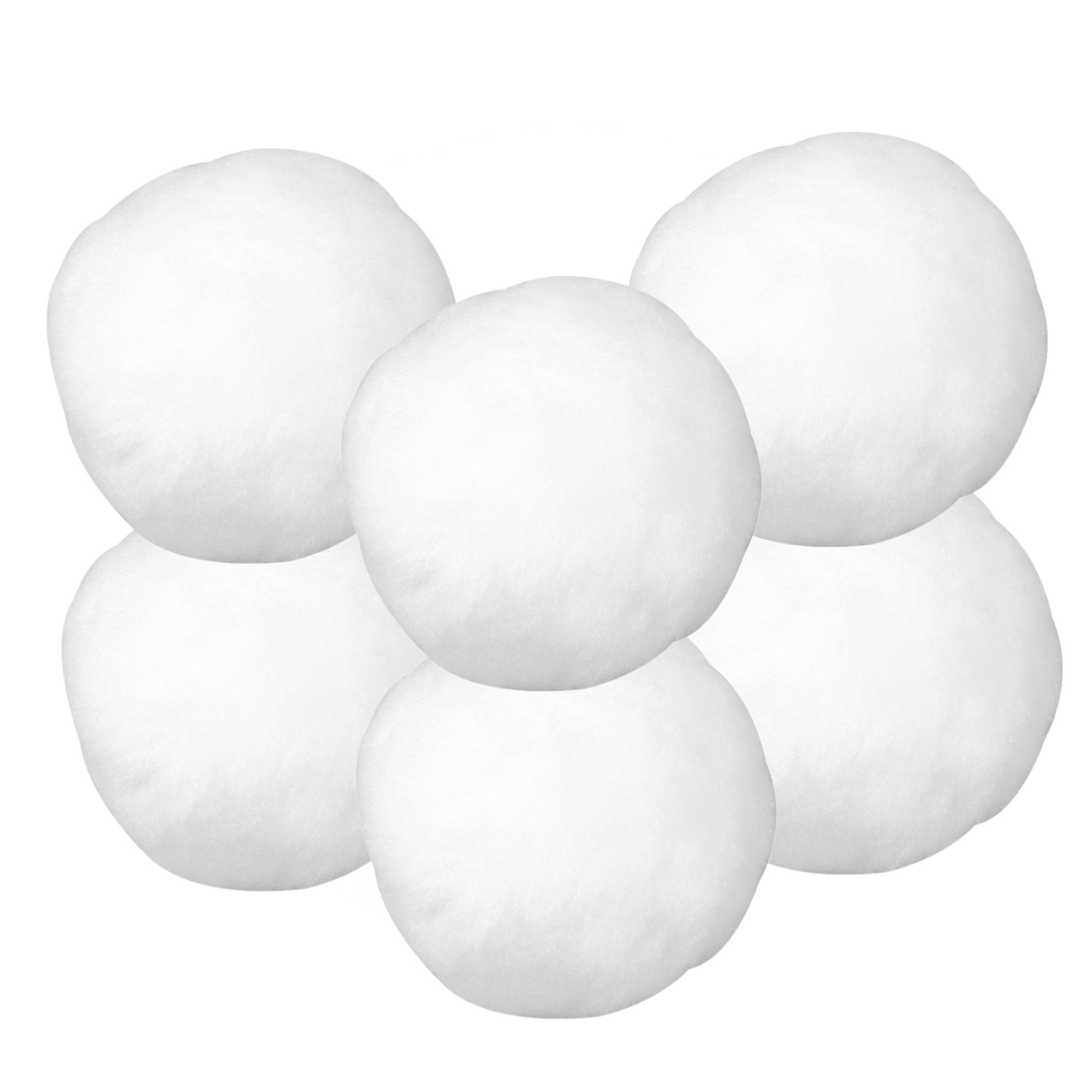 Sneeuwballen - 36x st - wit - D7,5 cm - acryl - sneeuwversiering -