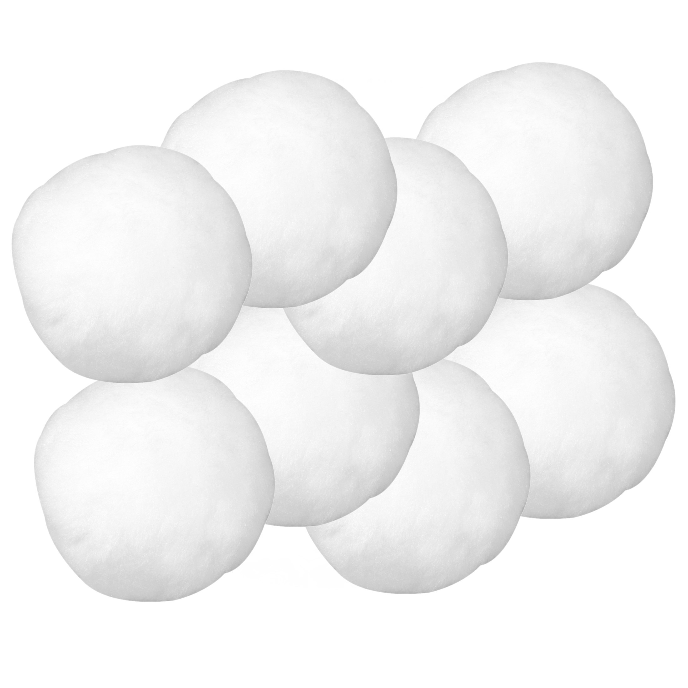 Sneeuwballen - 16x st - wit - D6 cm - acryl - sneeuwversiering -