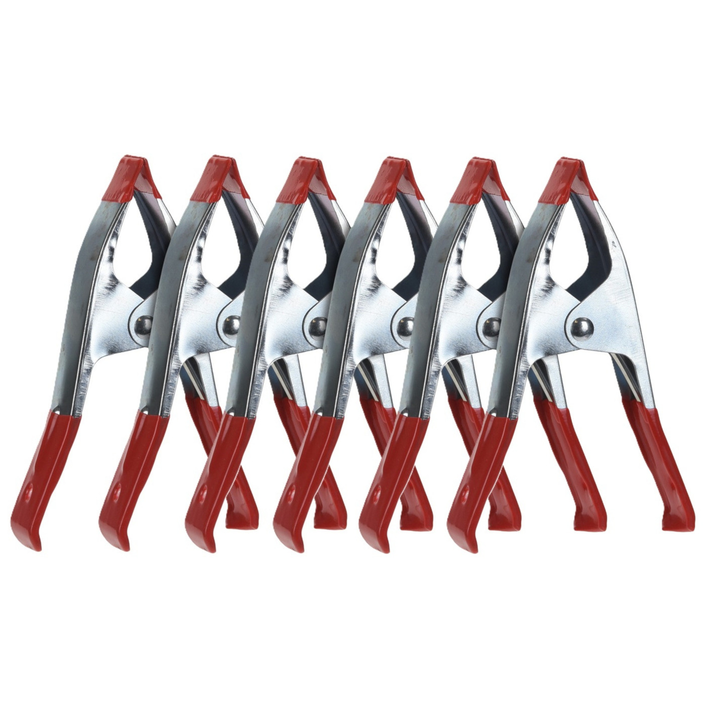 Hobby lijmklemmen/veerklemmen - 6x stuks - 15 cm - Hobby/klusbenodigdheden - Marktkraam klemmen -