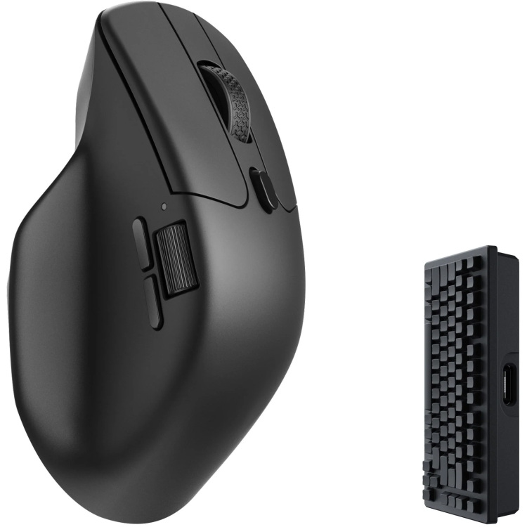 Keychron M6-A4 Wireless Mouse 4K-Version gaming muis 100 - 26000 DPI, USB-C / Bluetooth 5.1 / 2.4 GHz