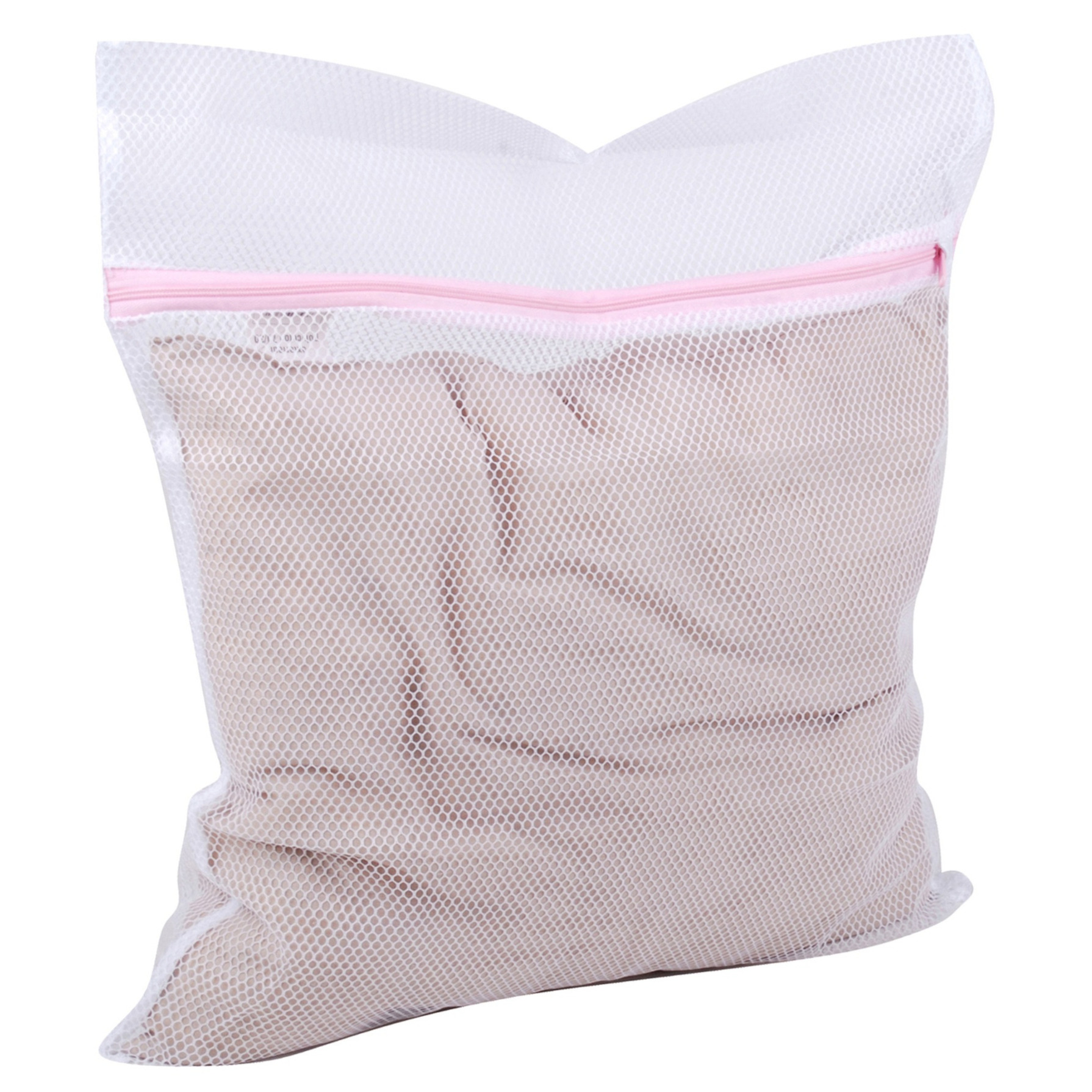 Waszakken XXL size voor delicaat wasgoed - lingerie/bh waszak - wit - 38 x 48 cm -