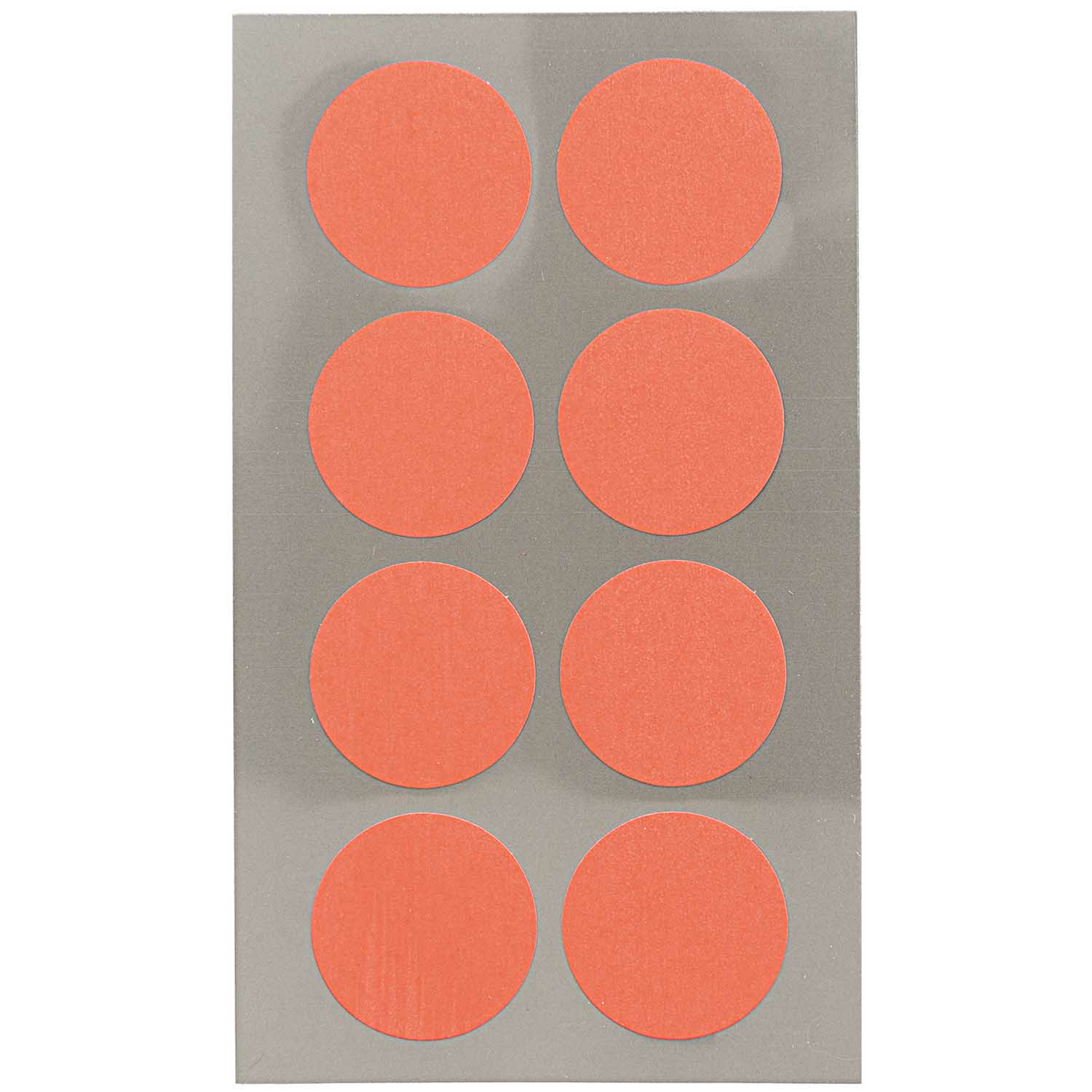 Hobby stickers - 64x stuks - D25 mm - neon oranje ronde stickers - Kantoor stickers - Scrapbook -