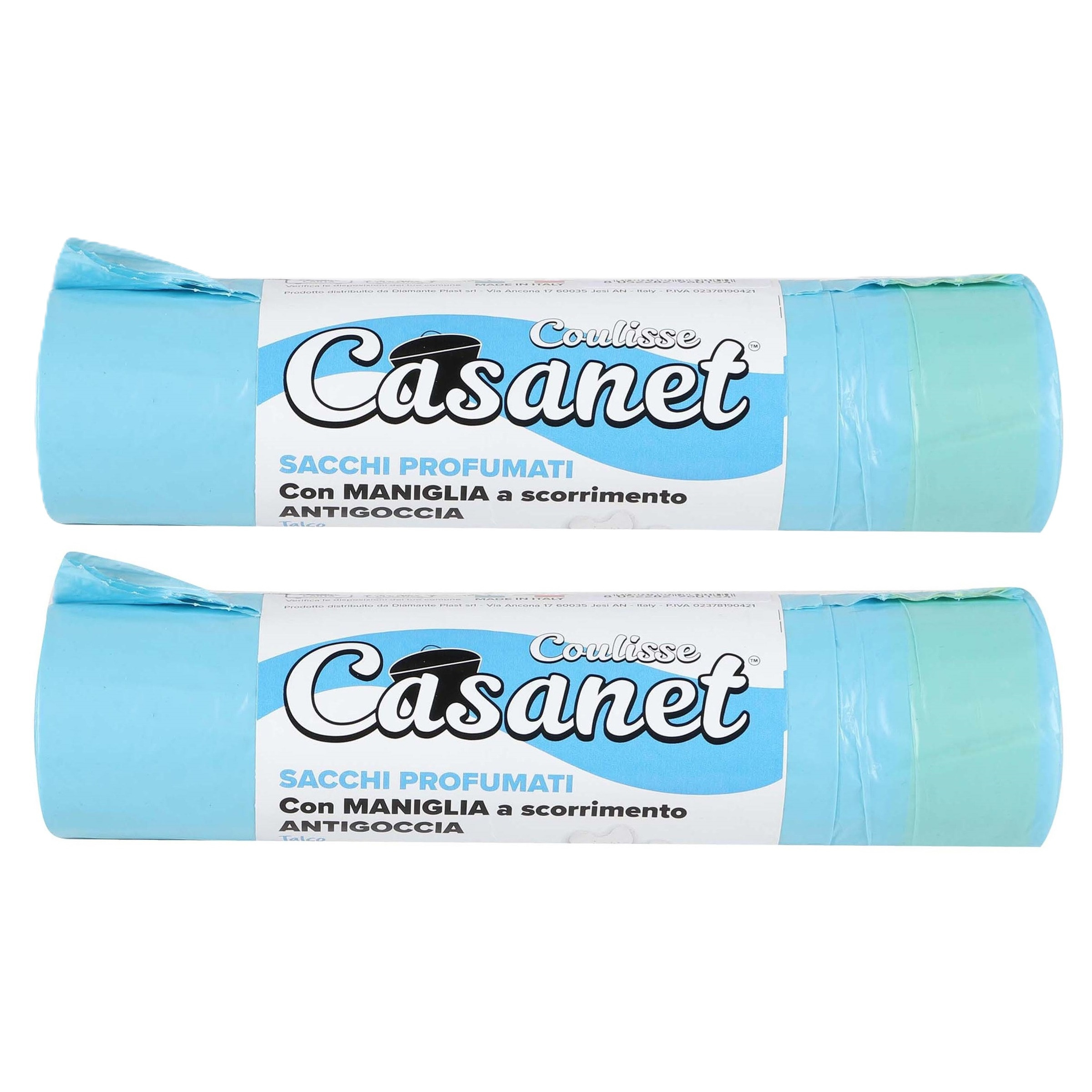 Afvalzakken/vuilniszakken/containerzakken - wasverzachter geur - 30x - 50 liter - blauw -