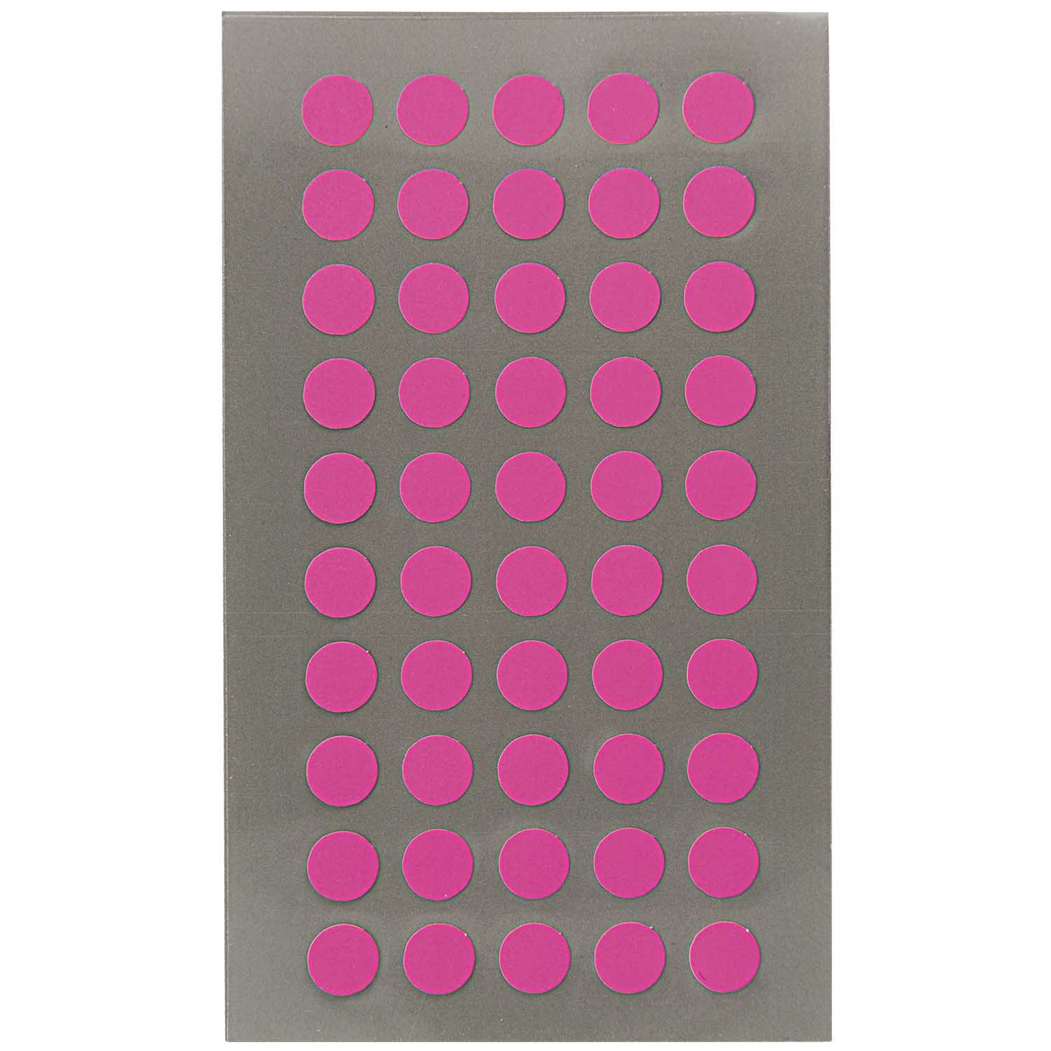Hobby stickers - 600x stuks - D8 mm - neon roze ronde stickers - Kantoor stickers - Scrapbook -