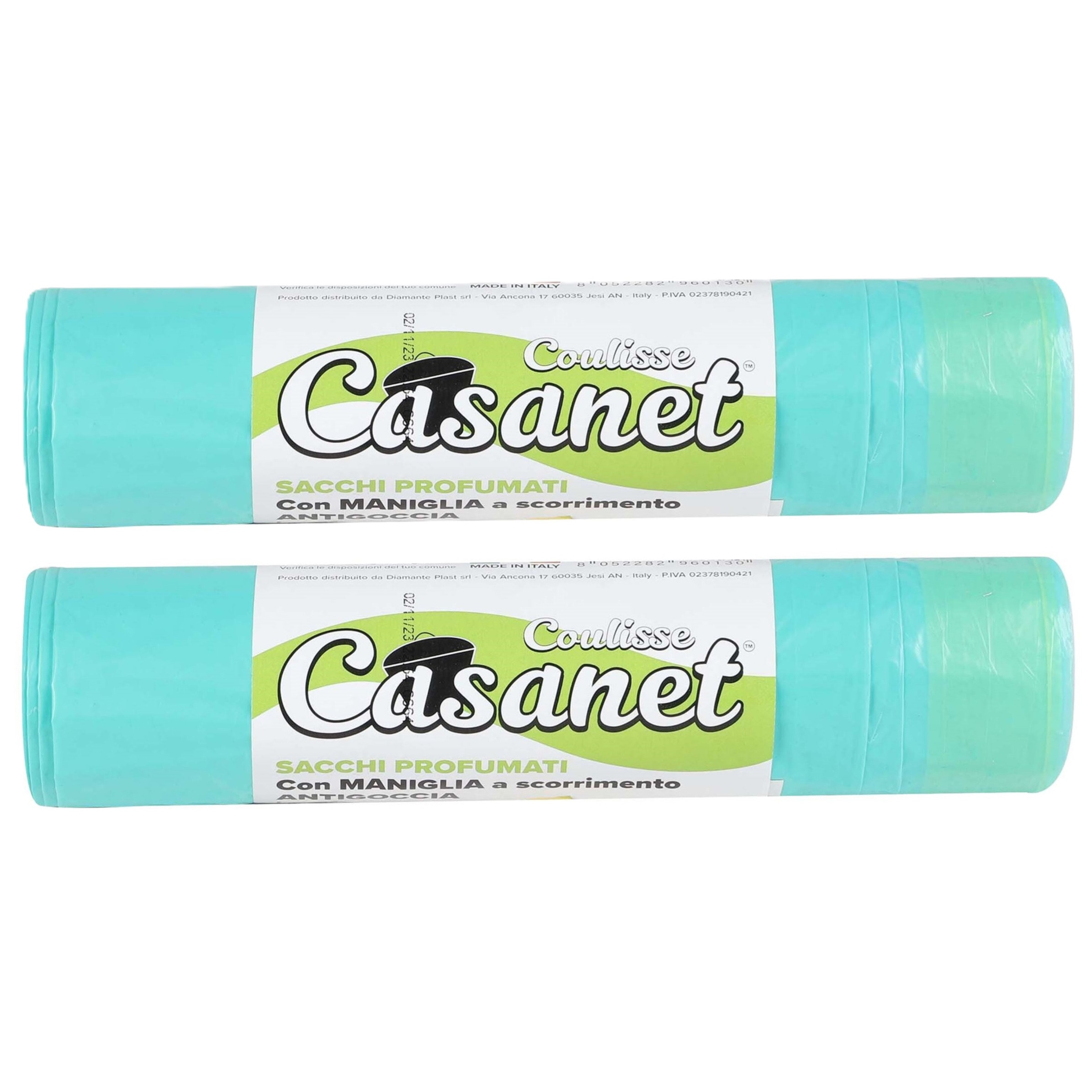 Afvalzakken/vuilniszakken/containerzakken - lime geur - 30x - 50 liter - groen - ruikt lekker -