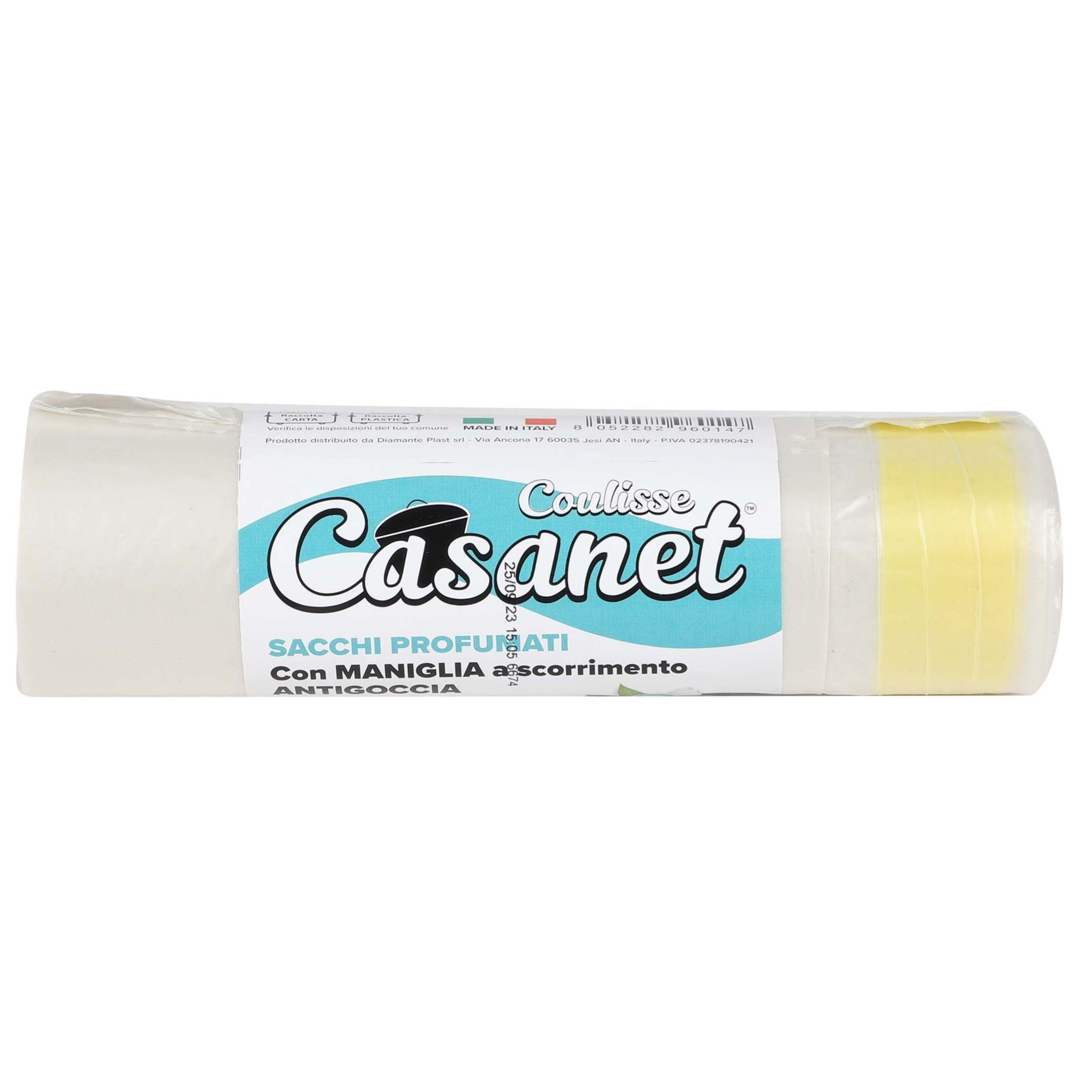 Afvalzakken/vuilniszakken/containerzakken - vanille geur - 15x - 50 liter - wit - ruikt lekker -