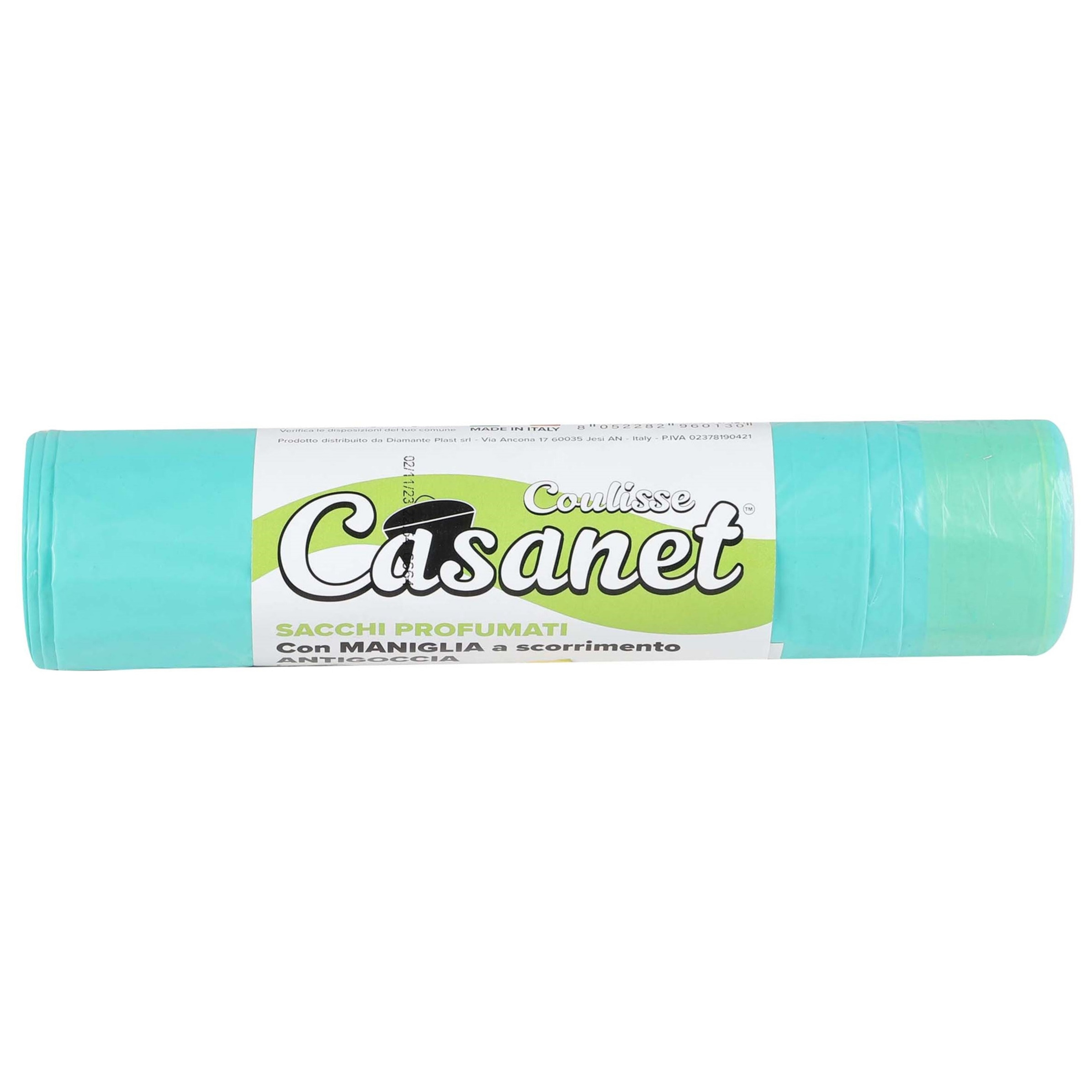 Afvalzakken/vuilniszakken/containerzakken - lime geur - 15x - 50 liter - groen - ruikt lekker -