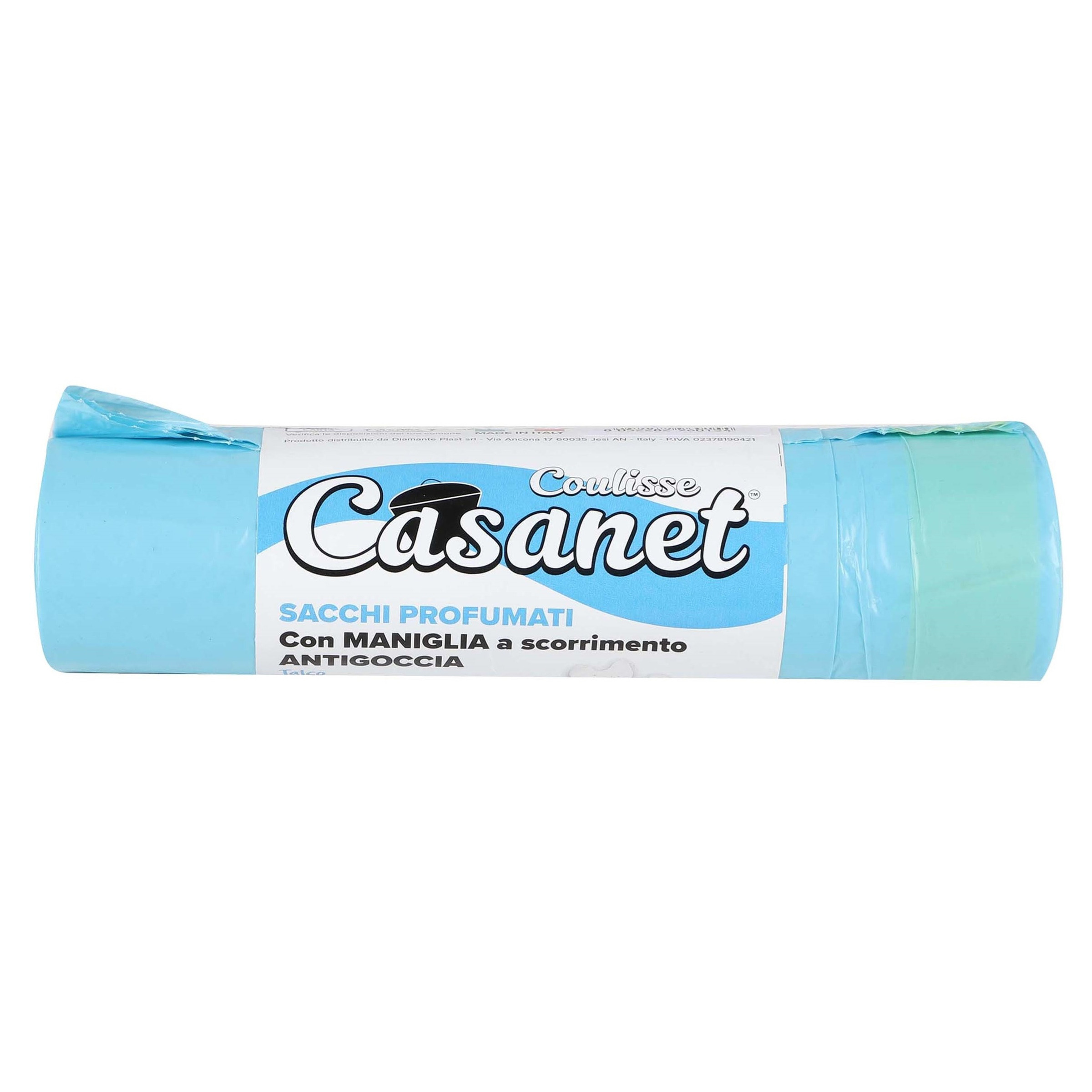 Afvalzakken/vuilniszakken/containerzakken - wasverzachter geur - 15x - 50 liter - blauw -
