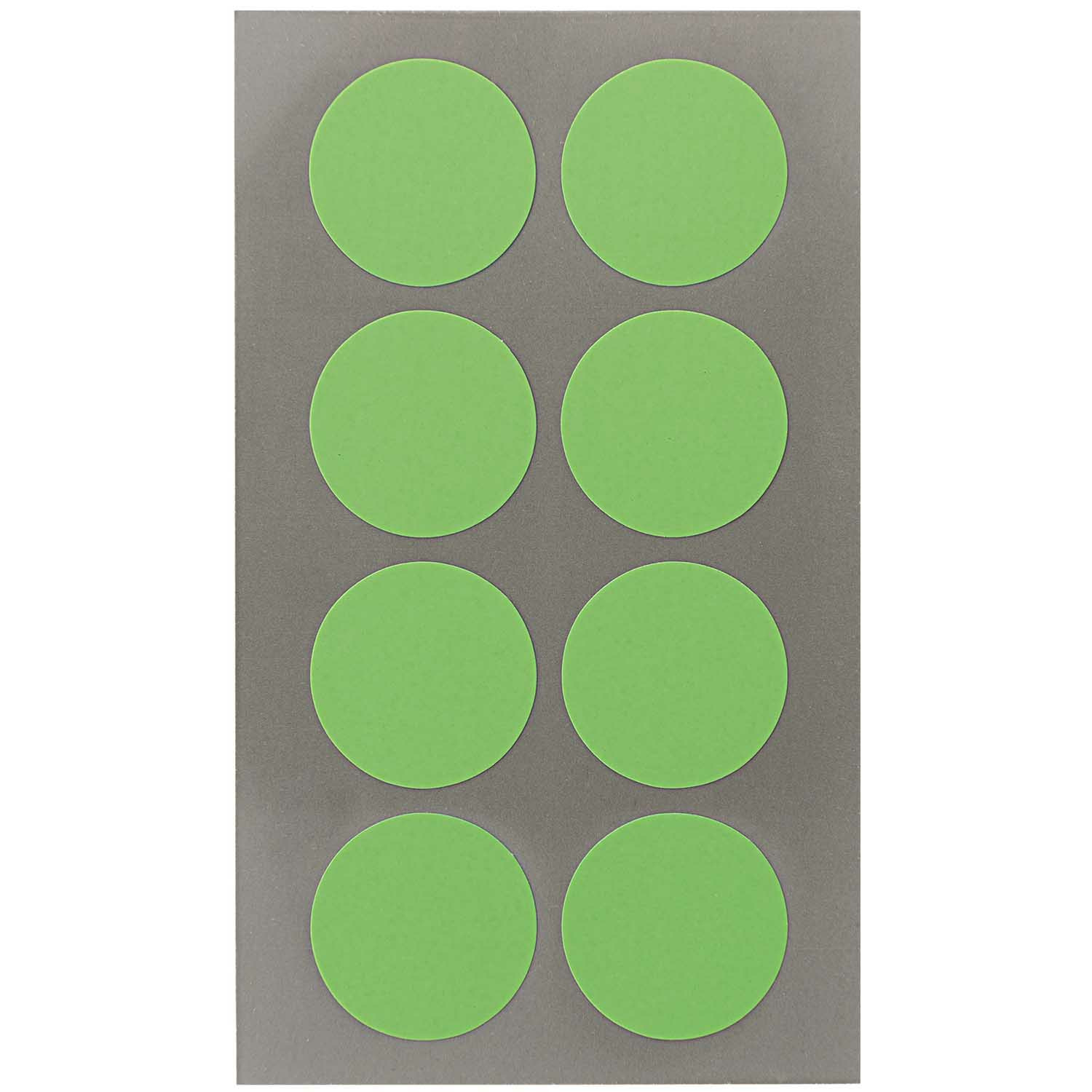 Hobby stickers - 32x stuks - D25 mm - neon groen ronde stickers - Kantoor stickers - Scrapbook -