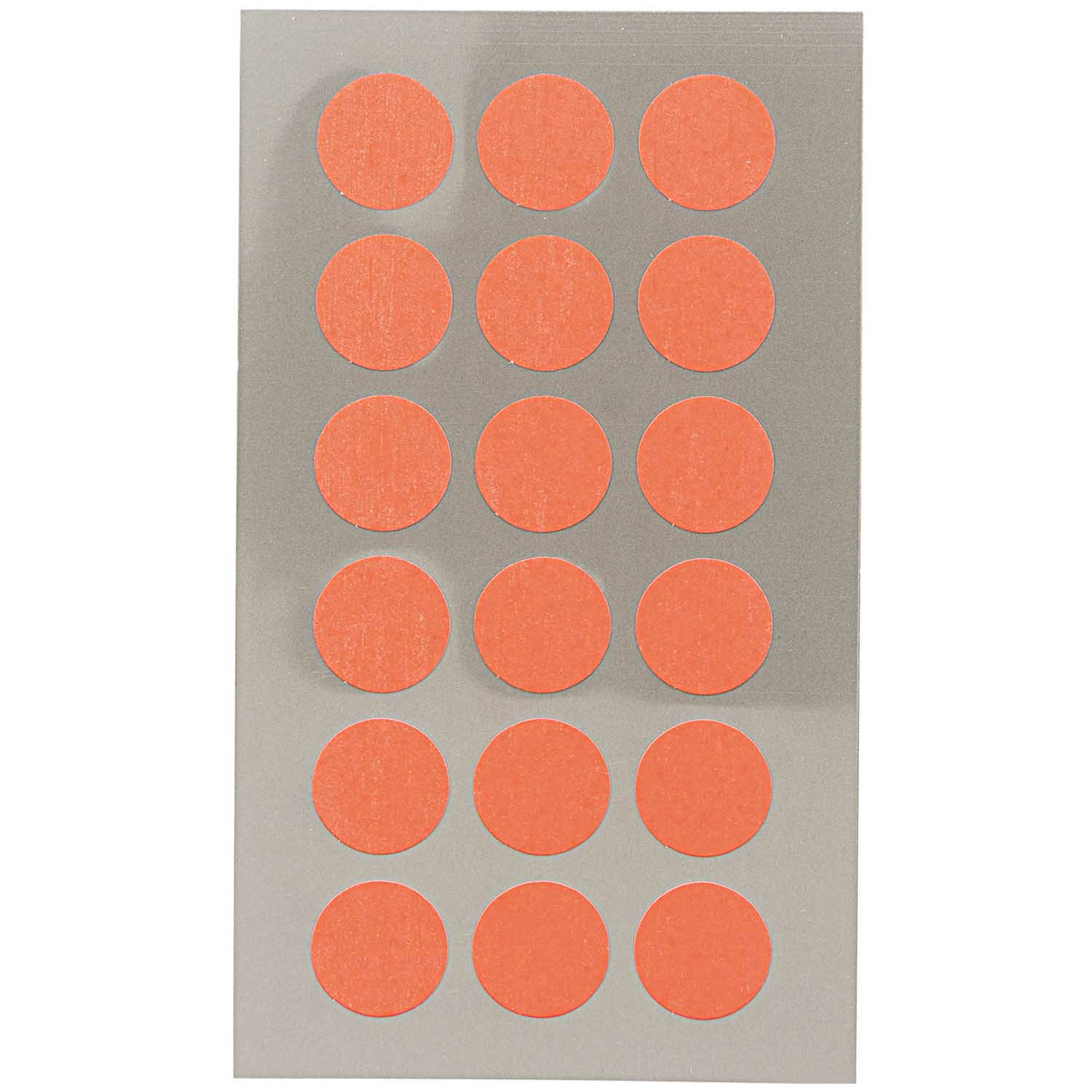 Hobby stickers - 216x stuks - D15 mm - neon oranje ronde stickers - Kantoor stickers - Scrapbook -
