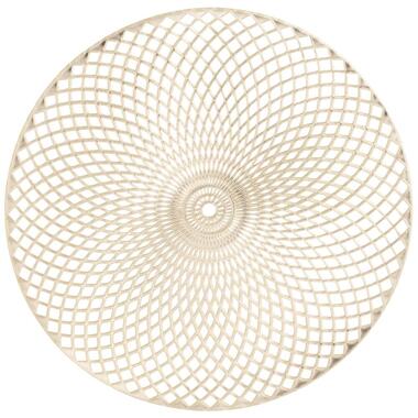 Placemat Christie - goudkleurig imitatieleer - Ø38 cm (1 stuk) - Leen Bakker