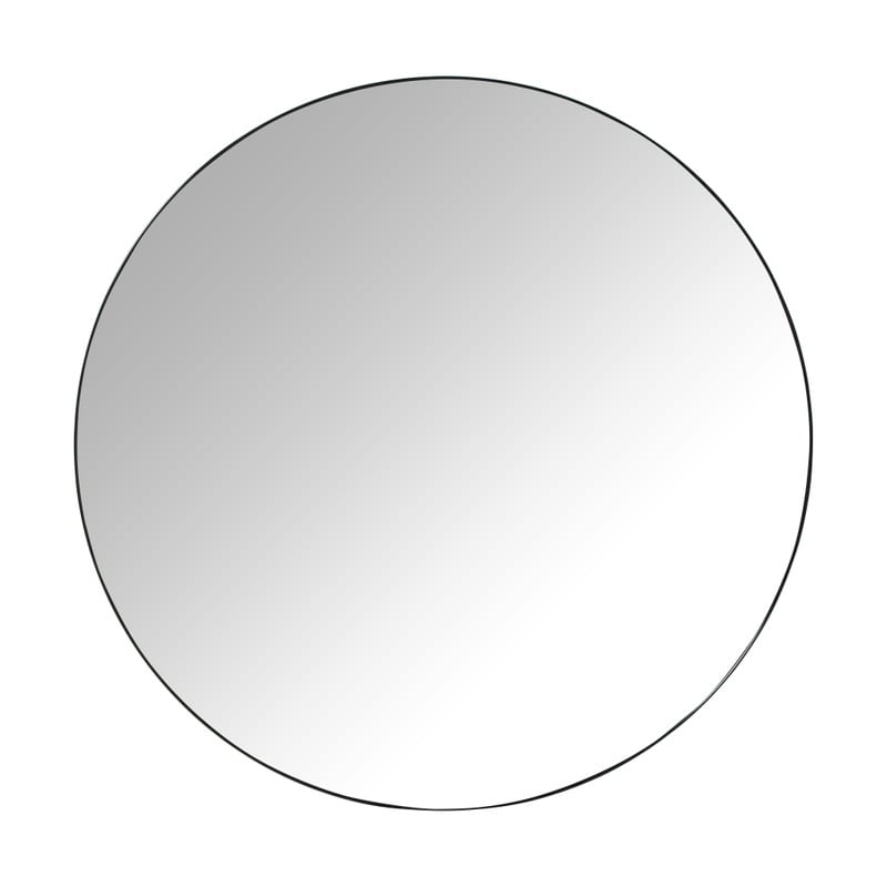 Ronde spiegel - ø120 cm - zwart metalen lijst