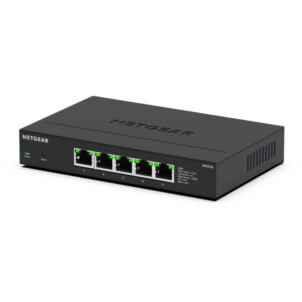 Netgear 5-port 2.5G Multi-Gigbit Ethernet Plus Switch (MS305E) switch Unmanaged