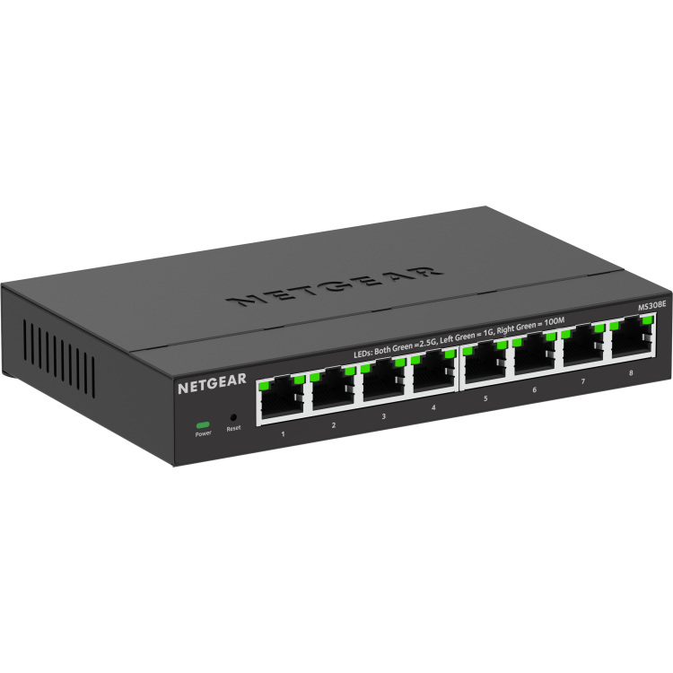 Netgear 8-port 2.5G Multi-Gigbit Ethernet Plus Switch (MS308E) switch Unmanaged