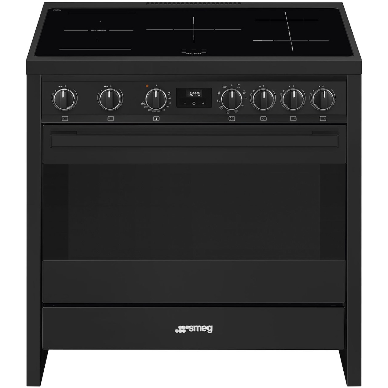 Smeg B95IMAN9 Inductie fornuis Grijs