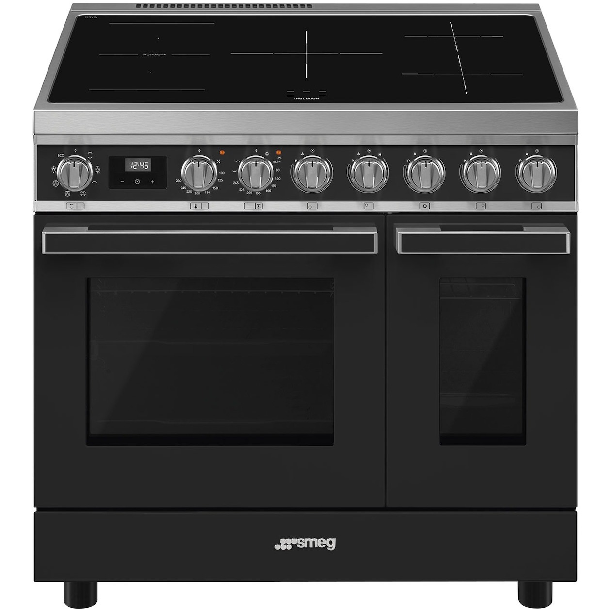Smeg CPF92IMA Inductie fornuis Grijs