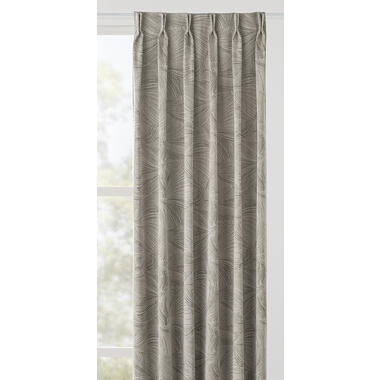 Gordijnstof Mikki semi verduisterend - taupe - Leen Bakker