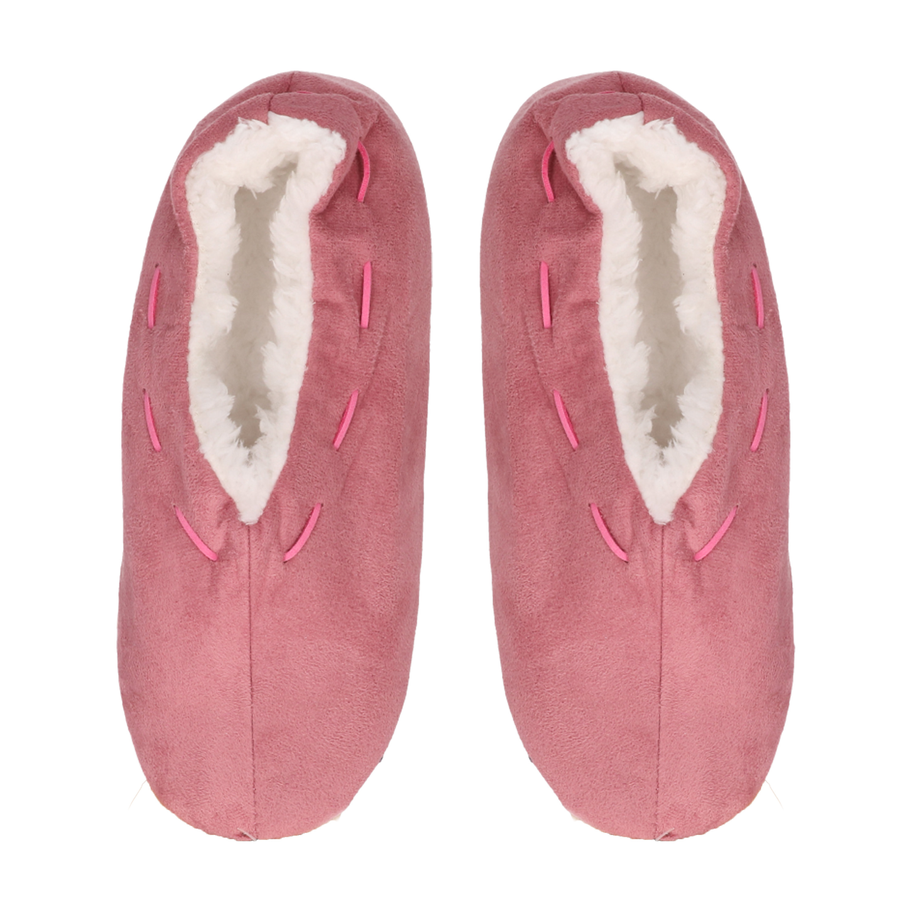 Pantoffels/sloffen voor dames - roze - Spaanse sloffen - teddy voering 40-41 -