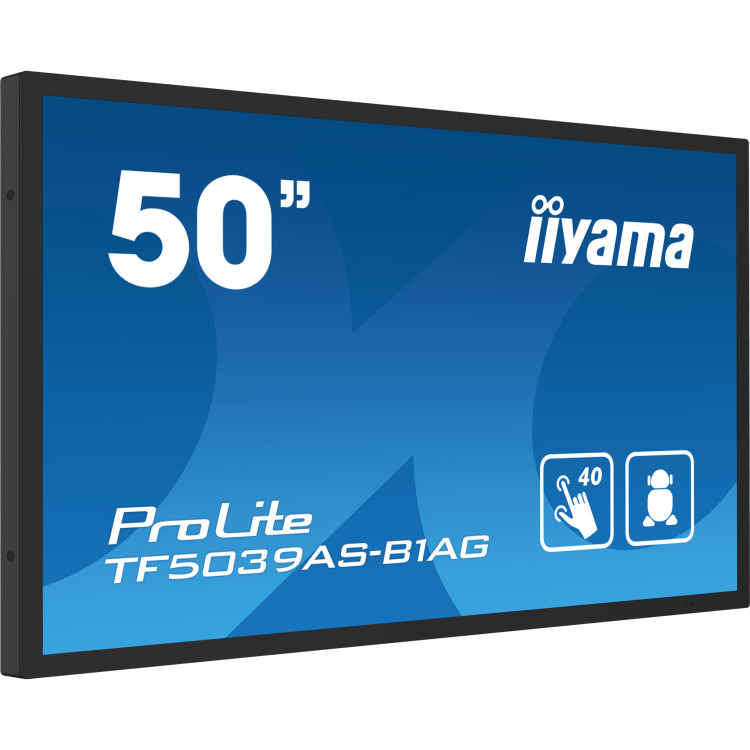 iiyama ProLite TF5039AS-B1AG ledmonitor Touch, HDMI, DisplayPort, LAN, Audio, USB, Android