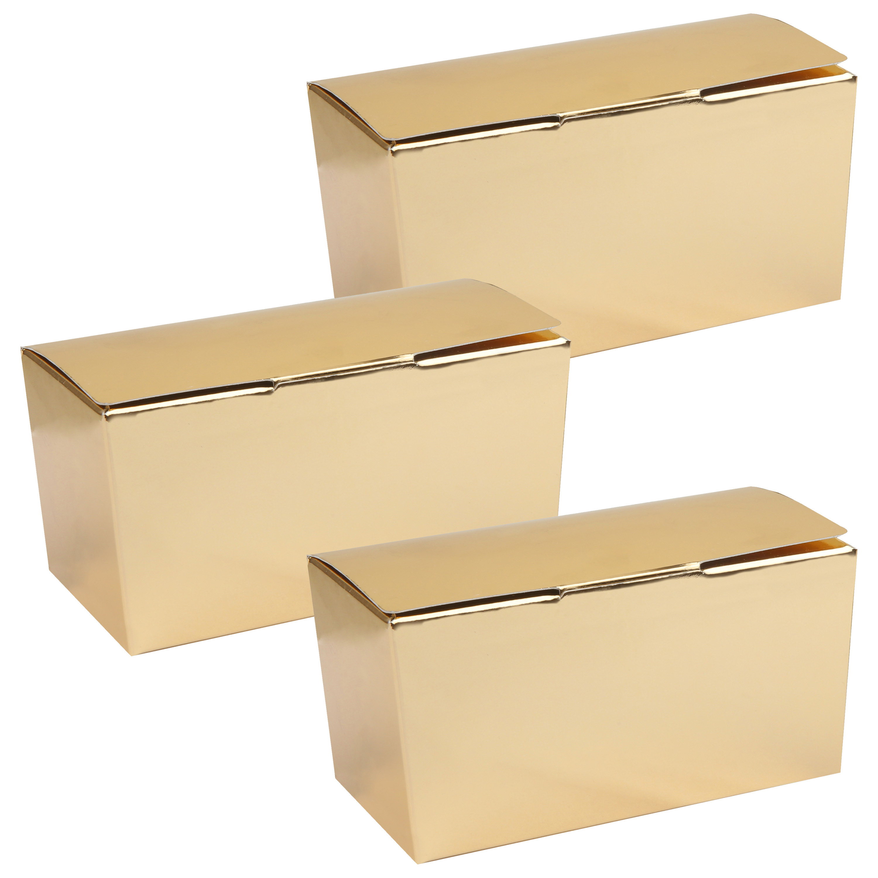 Cadeaudoosje/bonbondoosje - 12 x 6 cm - Bruiloft bedankje - 100x stuks - goud - 250 gram -