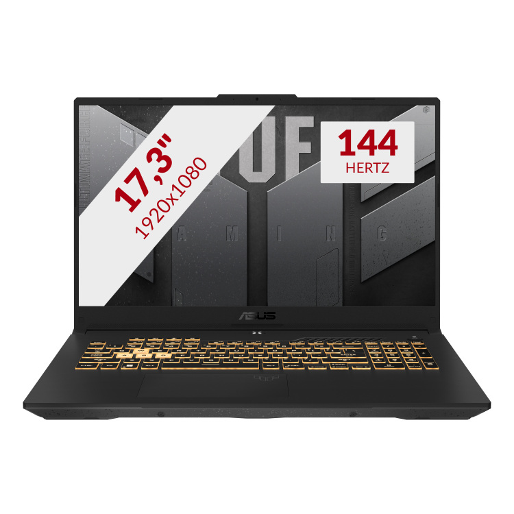 ASUS TUF Gaming F17 FX707VI-HX036W gaming laptop Core i7-13620H | RTX 4070 | 16 GB | 1 TB SSD