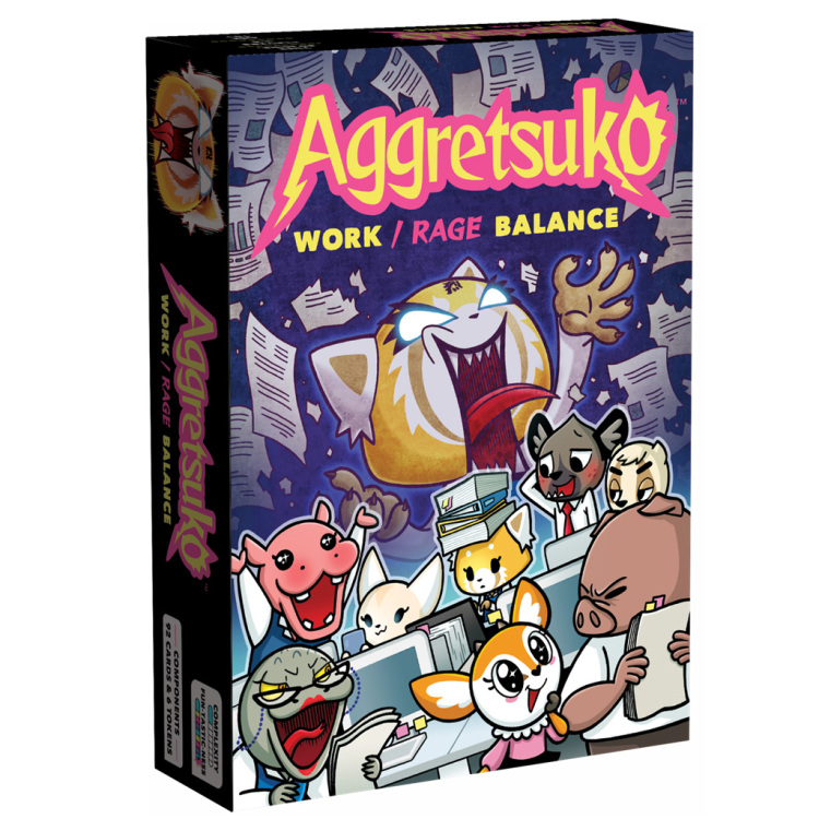 European Player Network Aggretsuko: Work/Rage Balance kaartspel Engels, 3 - 6 spelers, 30 minuten, Vanaf 10 jaar
