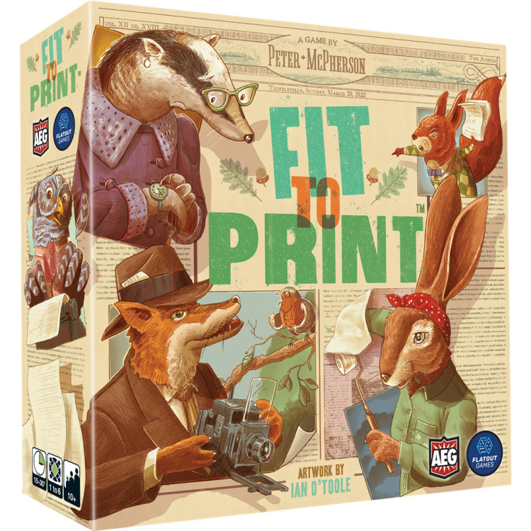 European Player Network Fit to Print bordspel Engels, 1 - 6 spelers, 15 - 30 minuten, Vanaf 10 jaar
