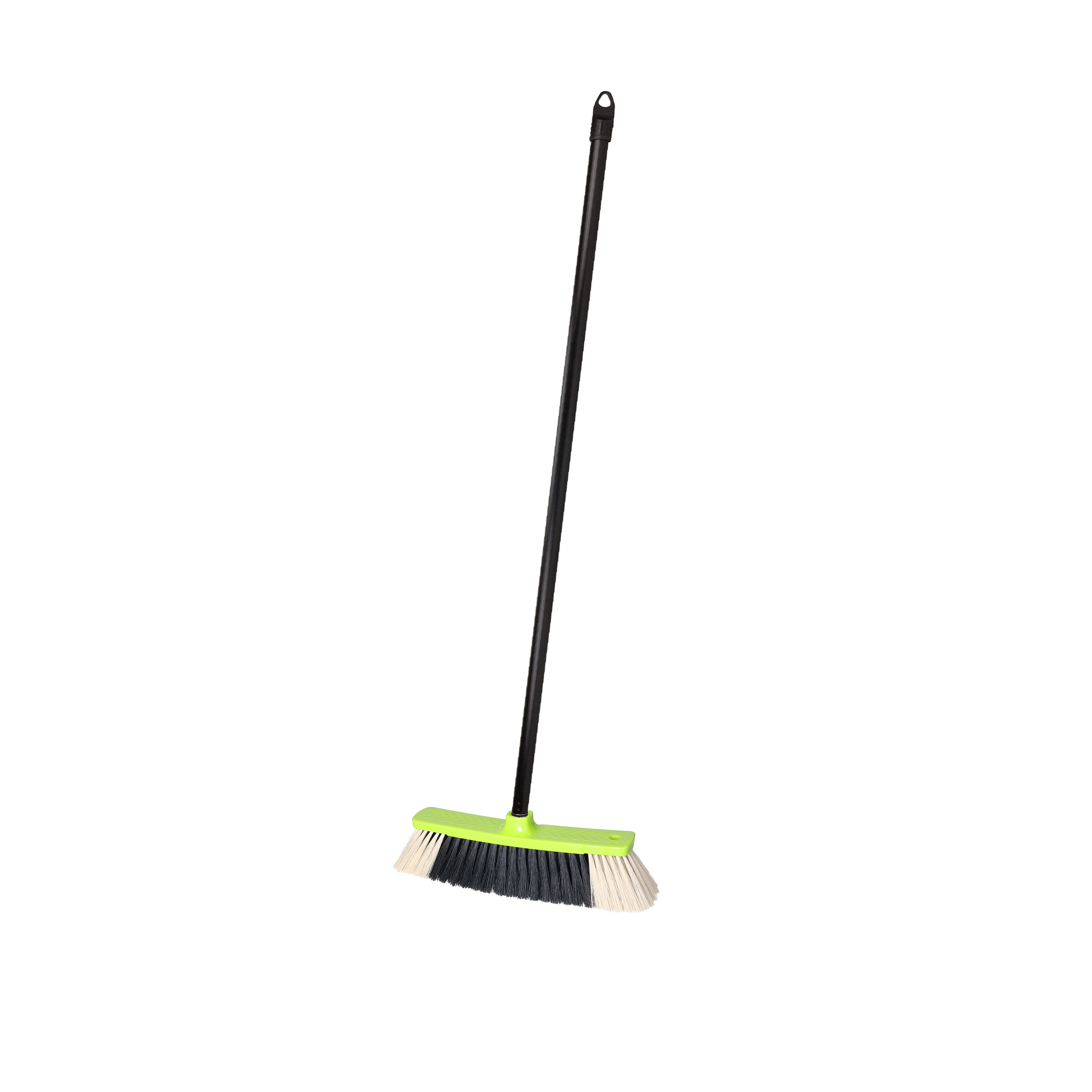 Brumag bezem voor binnen - bezemkop groen - breedte 35 cm - steel 130 cm - alle vloeren -