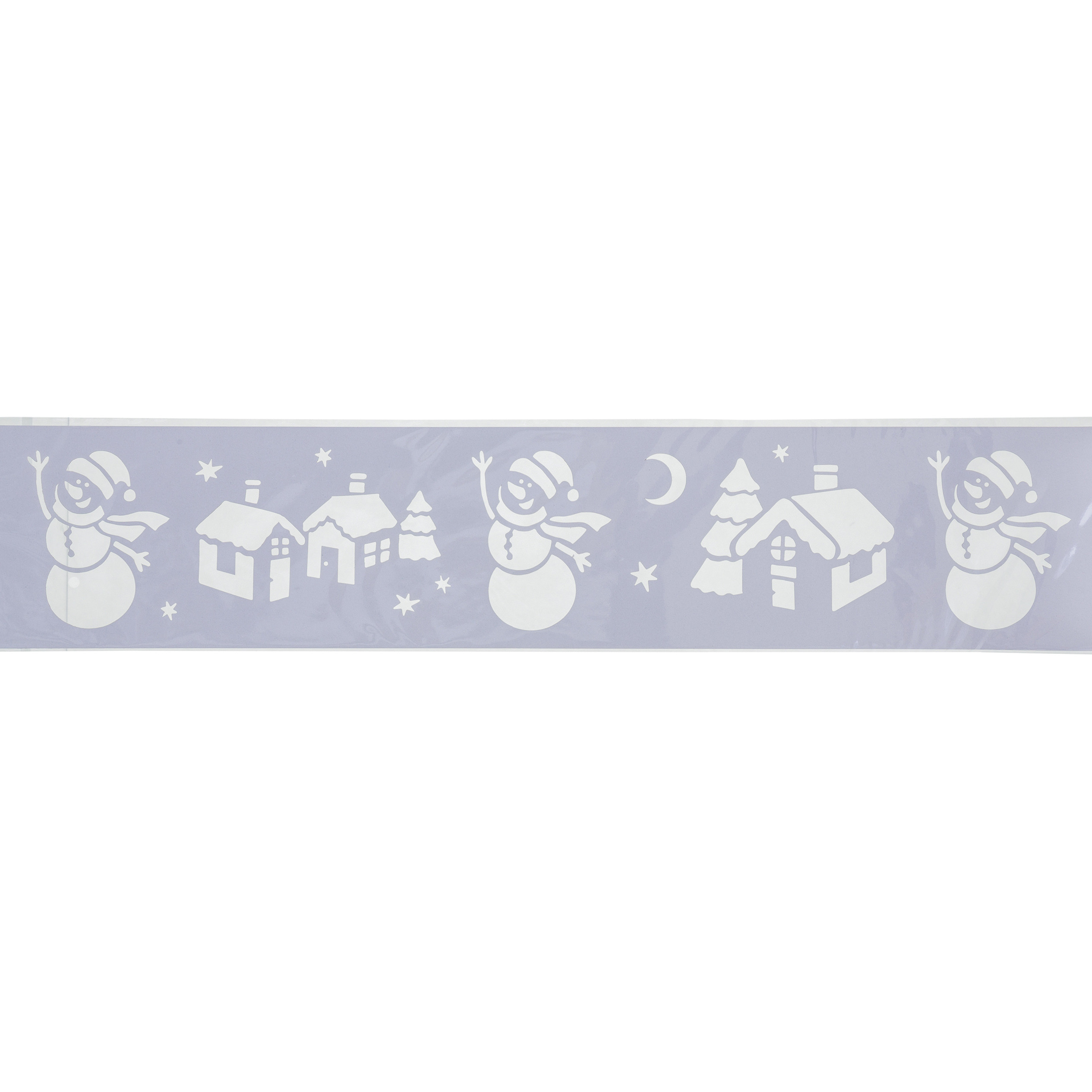 Kerst decoratie raamsjablonen - sneeuwpoppetjes - 12 x 60 cm -raamversiering -