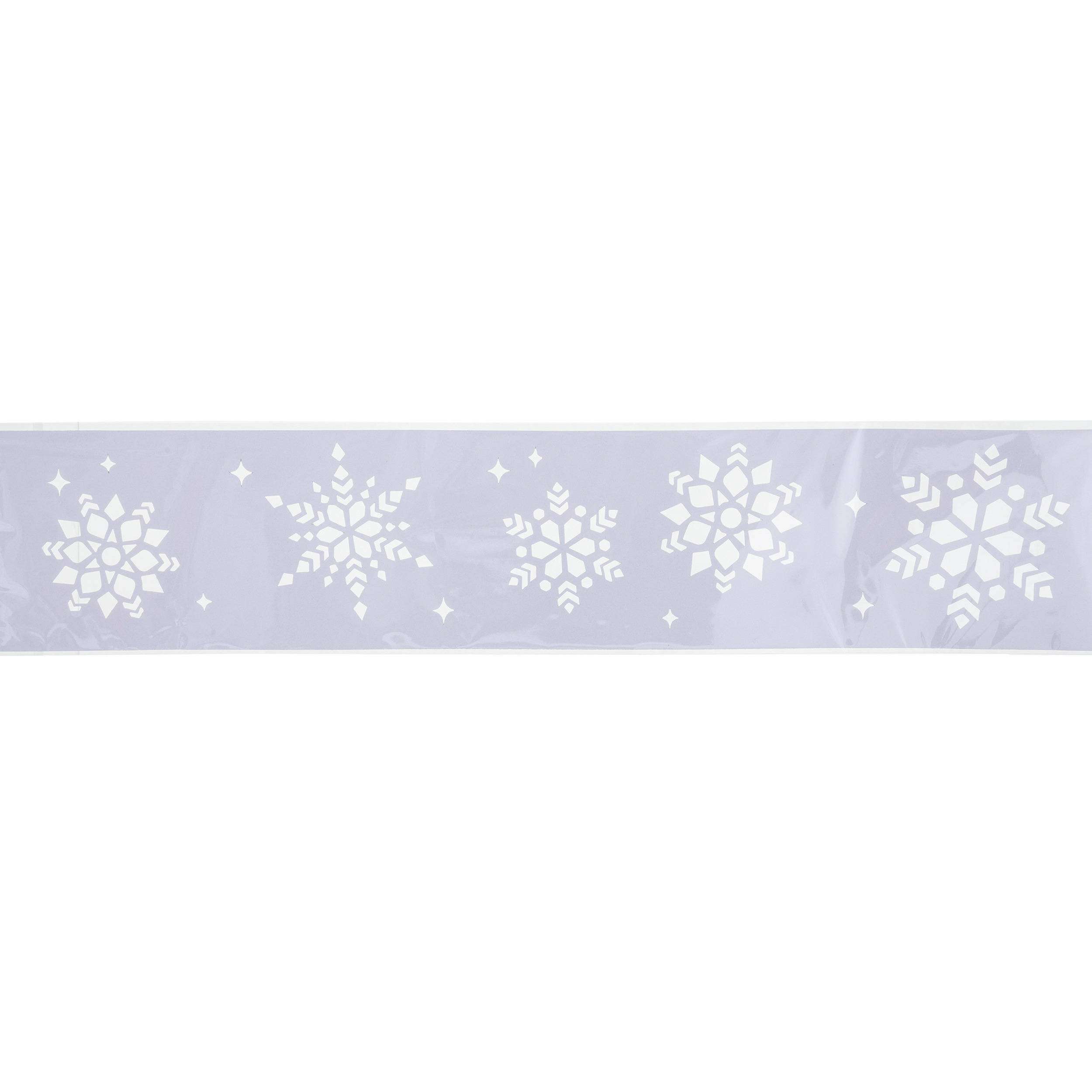 Kerst decoratie raamsjablonen - sneeuwvlokken - 12 x 60 cm -raamversiering -