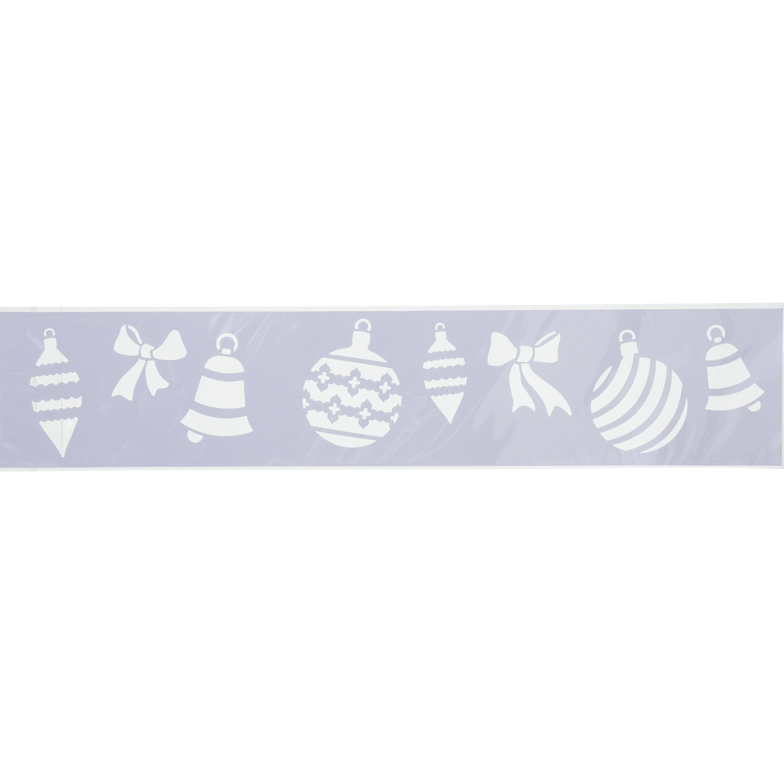 Kerst decoratie raamsjablonen - kerstballen - 12 x 60 cm -raamversiering -