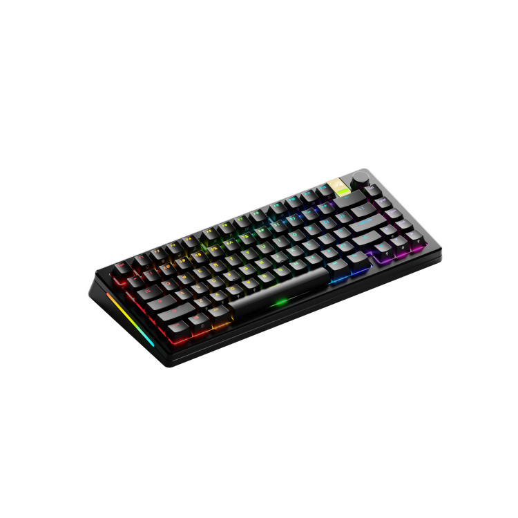 Glorious GMMK 3 PRO HE 75% Prebuilt Wireless Black gaming toetsenbord 75%, RGB, GPBT-doubleshot keycaps, Knob, 2.4 GHz / Bluetooth / USB-C