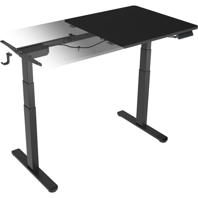 ICY BOX Elektrisch in hoogte verstelbare zit-/statafel met tafelblad tafel met geheugen touch panel