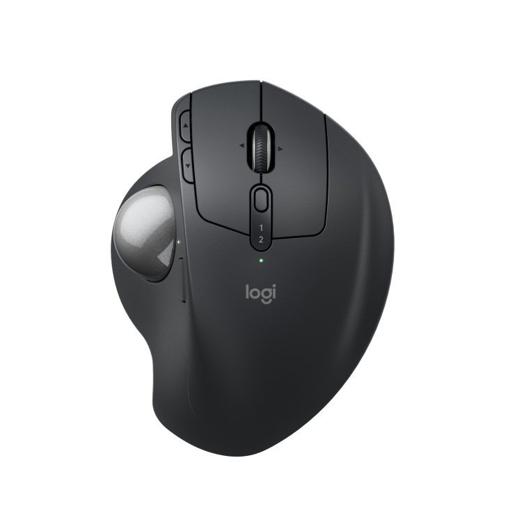 Logitech MX Ergo S Advanced Wireless Trackball Mouse trackball 512 - 2048 dpi, Bluetooth Low Energy / 2,4 GHz USB