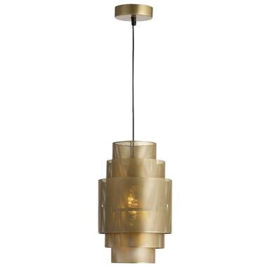 Hanglamp Granada E27 - goudkleur - 34,5xØ20,5 cm - Leen Bakker