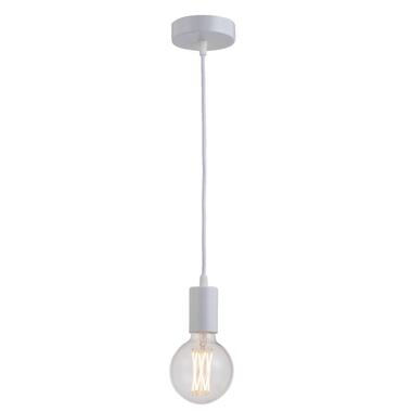 Pendel hanglamp - wit - E27 - 200 cm - Leen Bakker
