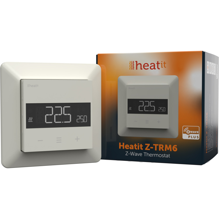 heat it Z-TRM6 White RAL 9010 thermostaat 3600W, 16A, Z-Wave