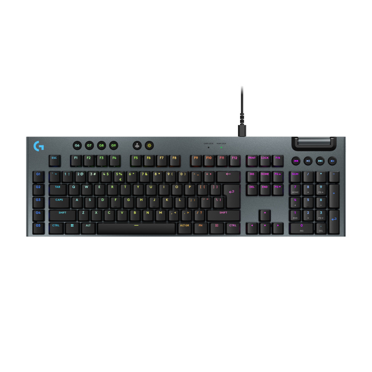 Logitech G915 X Low-Profile Wired Mechanical Gaming Keyboard gaming toetsenbord Double-Shot PBT, RGB