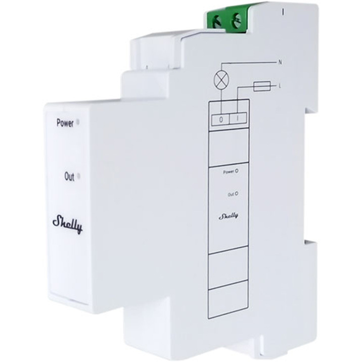 Shelly Pro 3EM Switch Add-on schakelaar
