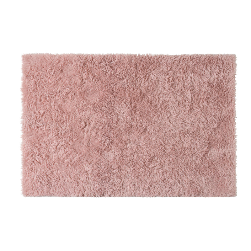 Vloerkleed hoogpolig - roze - 120x180 cm