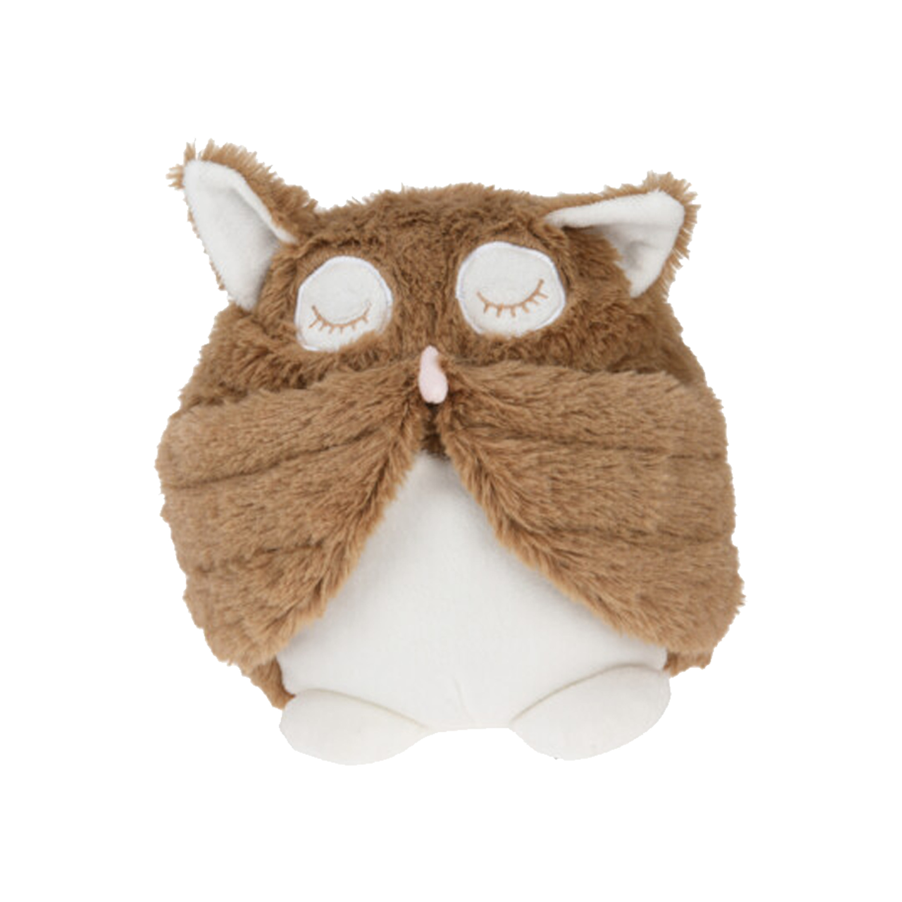 Deurstopper - uil - bruin - 18 x 16 x 18 cm - polyester - dieren thema deurstoppers -