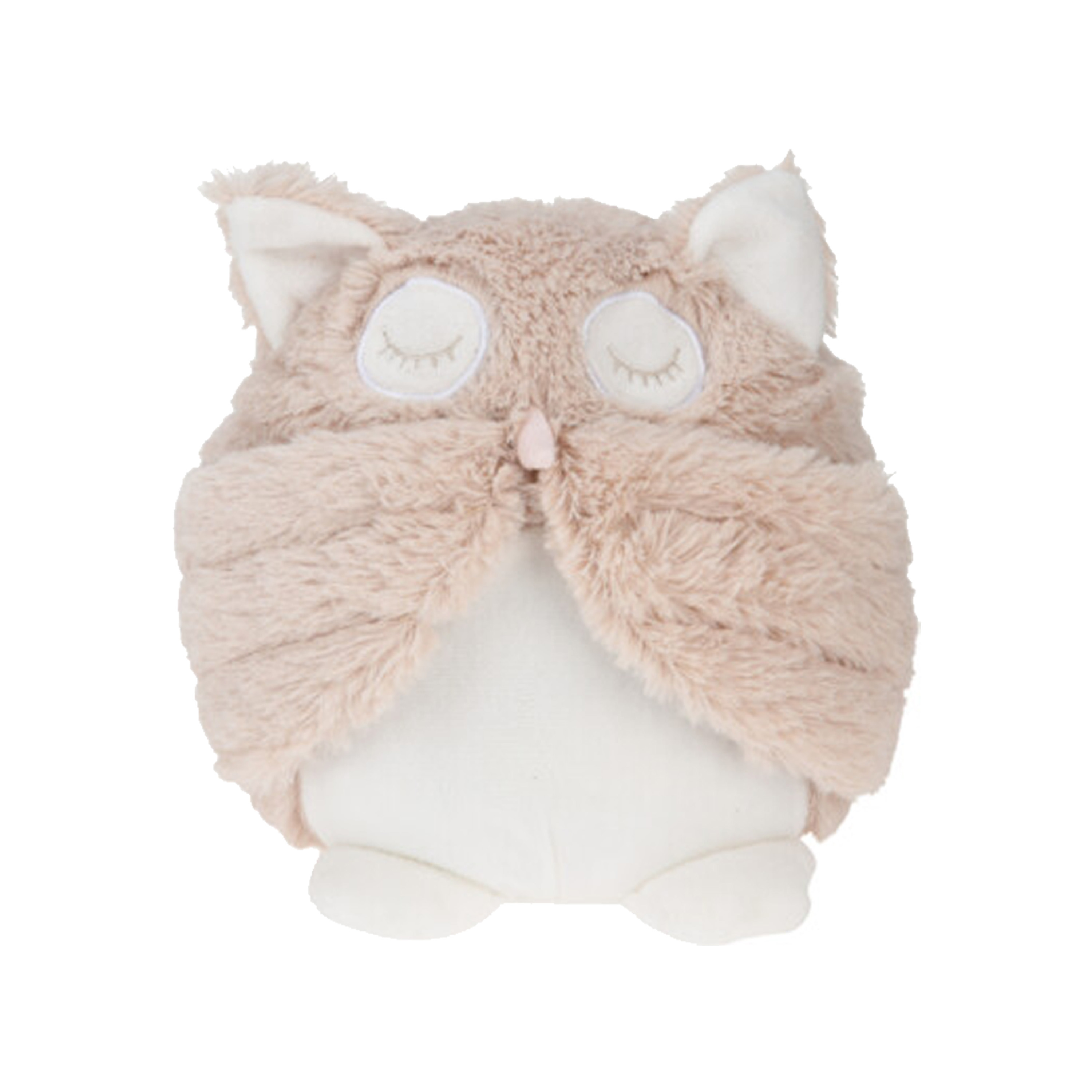 Deurstopper - uil - roze - 18 x 16 x 18 cm - polyester - dieren thema deurstoppers -