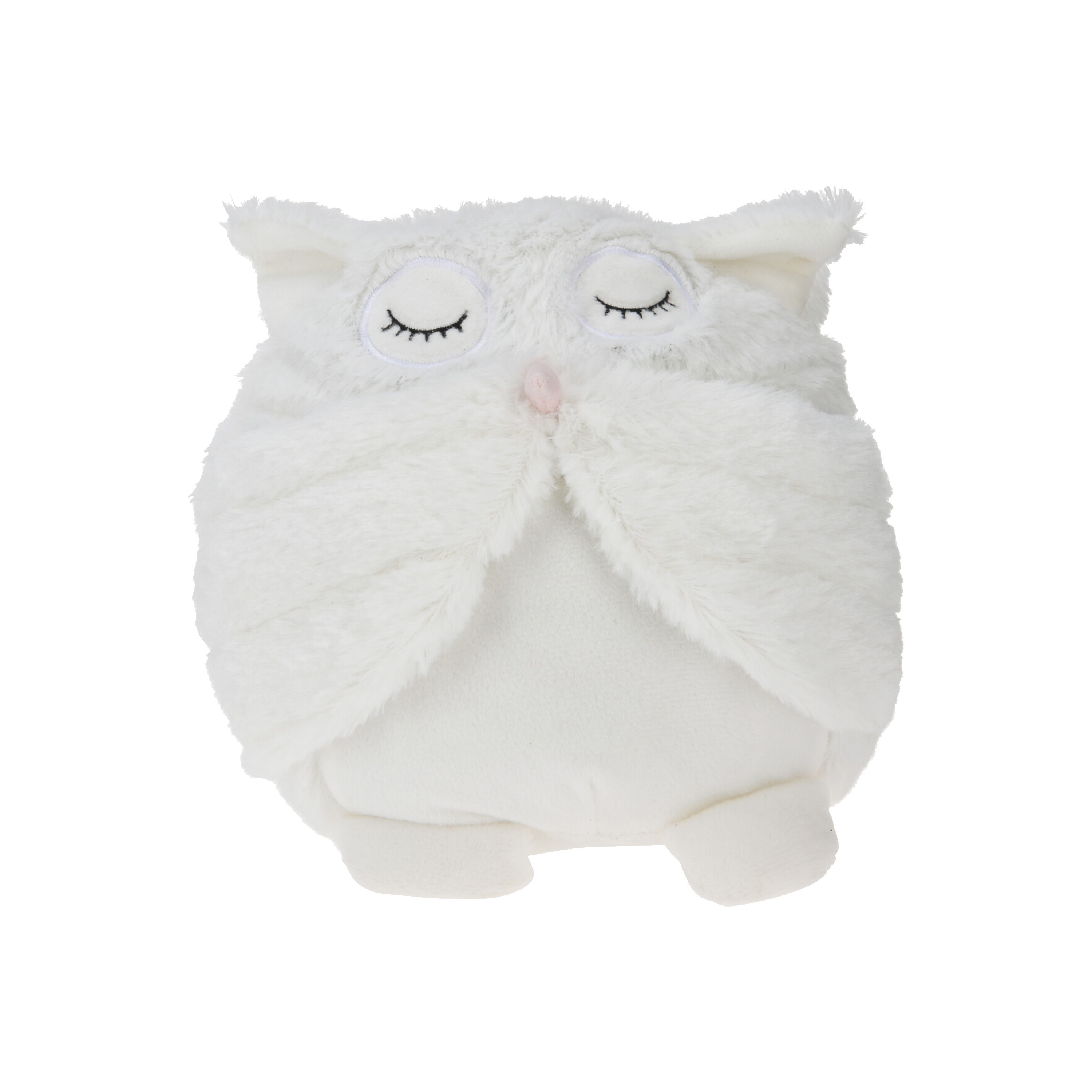 Deurstopper - uil - wit - 18 x 16 x 18 cm - polyester - dieren thema deurstoppers -