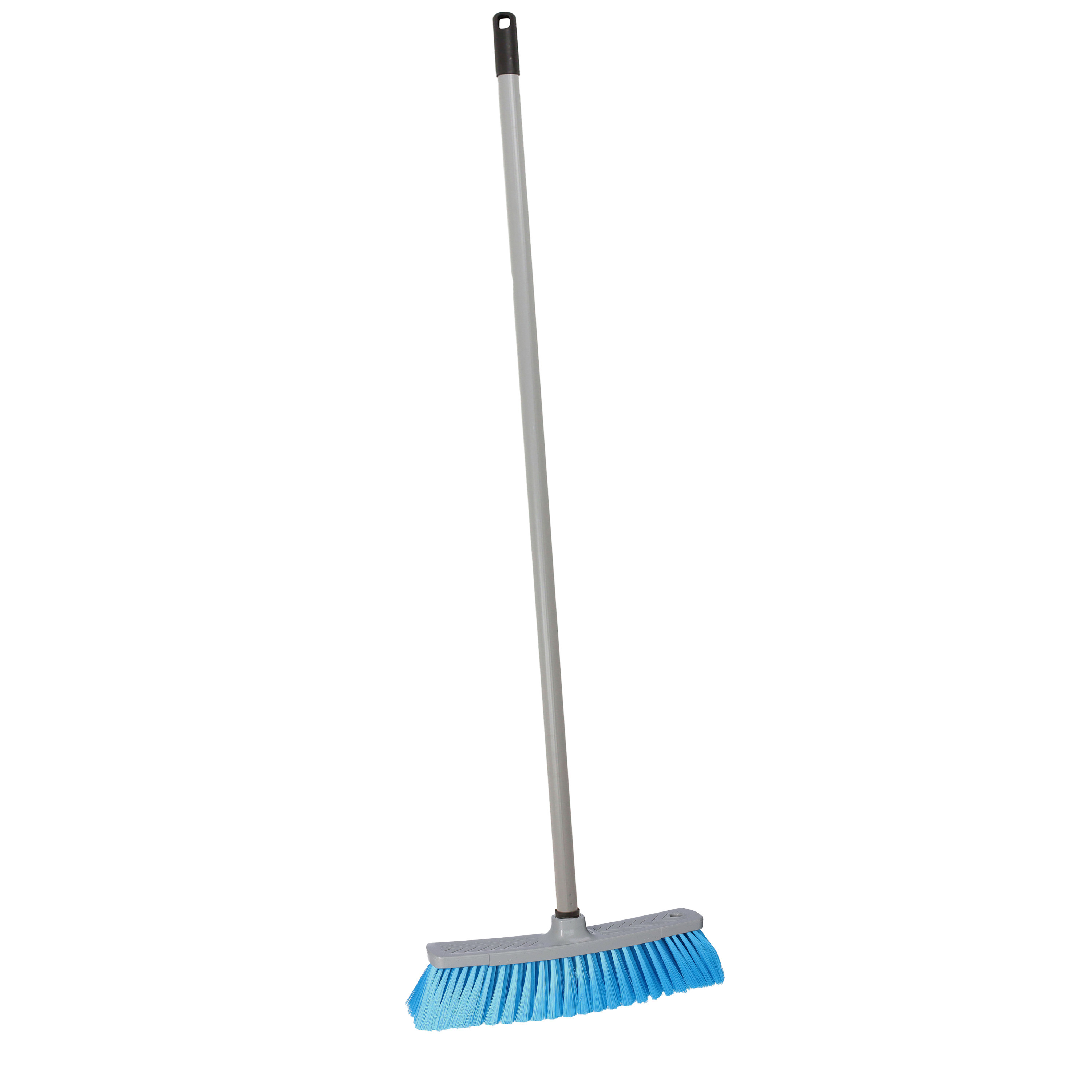 Brumag bezem voor binnen - bezemkop turquoise - breedte 35 cm - steel 130 cm - alle vloeren -