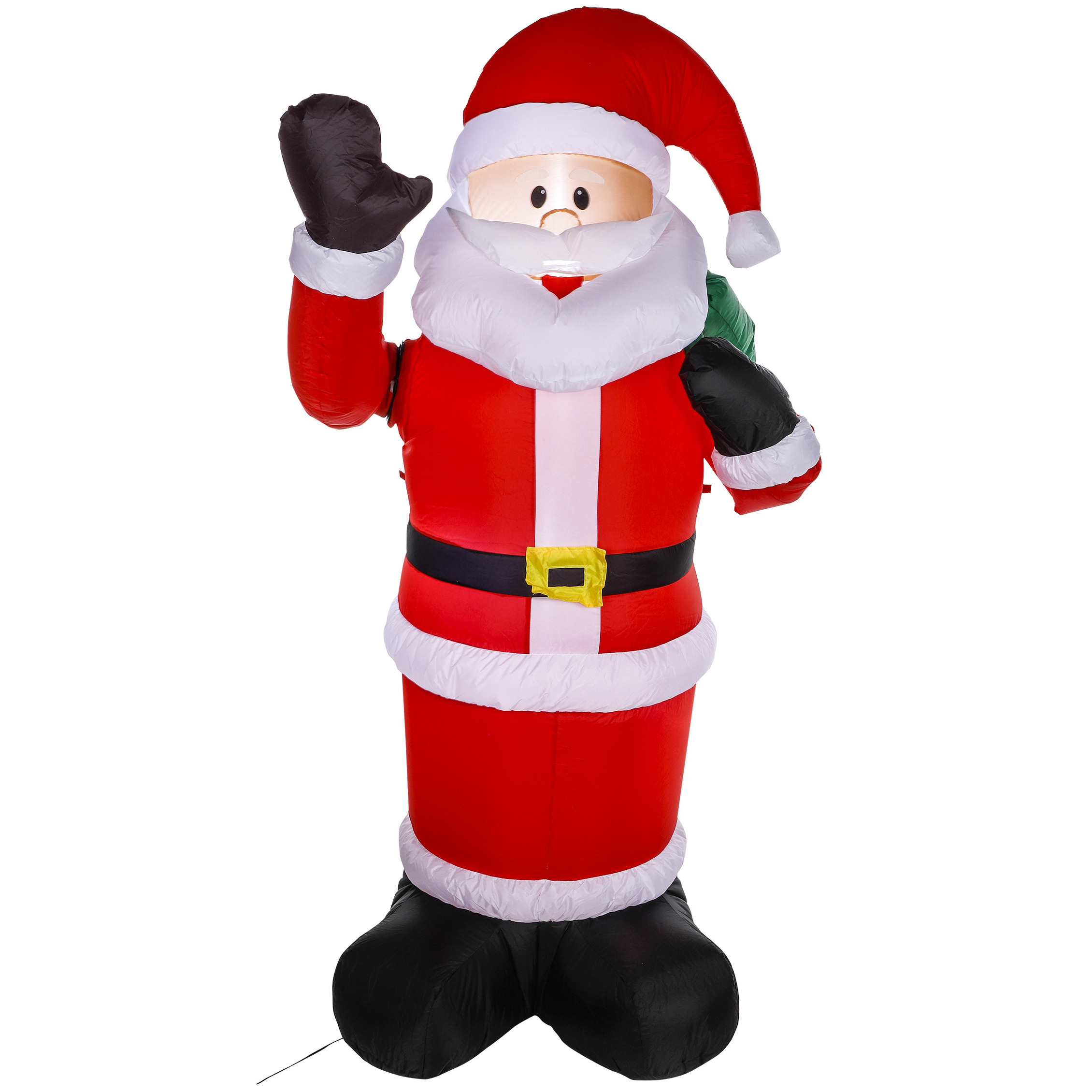 Grote opblaasbare kerstman - 180 cm - met beweging en verlichting - kerstdecoratie -
