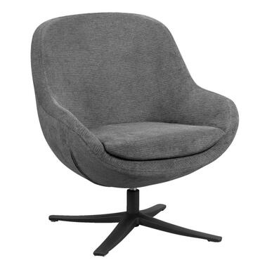 Fauteuil Jake - antraciet - Leen Bakker