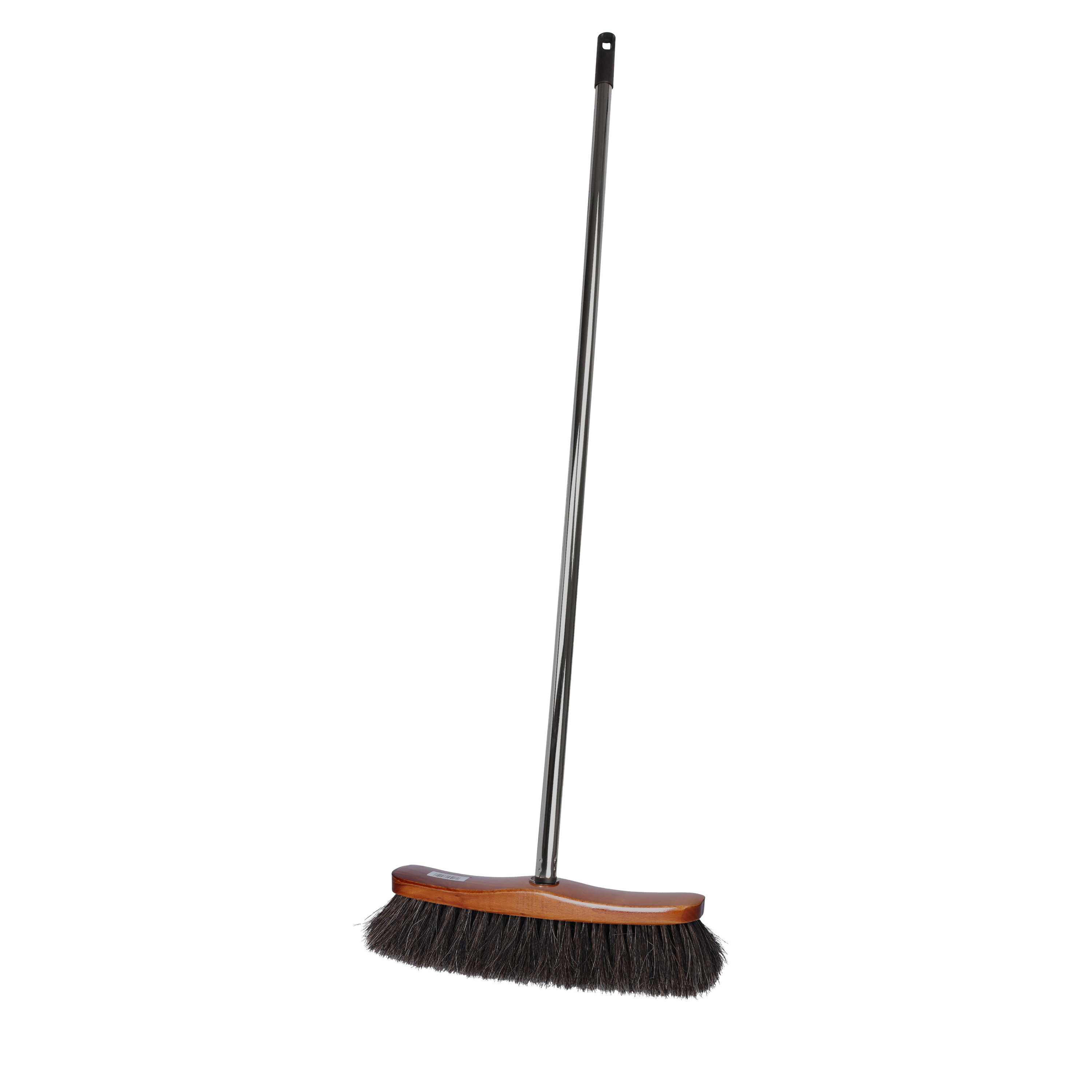 Brumag bezem voor binnen gebruik - bezemkop hout - 28 cm breed - steel metaal 130 cm -